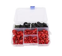 LYBH Bolt Nuts Motorcycle Fairing Bolts For Suzuki GSXR 600 750 1000 600 750 1000 K1 K2 K3 K4 K5 K6 K7 K8 K9 Fastener Clip Nuts Kit Screws Clips(RED)
