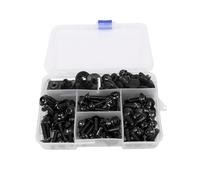 LYBH Bolt Nuts Motorcycle Fairing Bolts For Suzuki GSXR 600 750 1000 600 750 1000 K1 K2 K3 K4 K5 K6 K7 K8 K9 Fastener Clip Nuts Kit Screws Clips(BLACK)