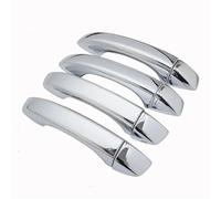 LYBH Car Exterior Door Handle Cover Outer Cover Parts Sticker Trim Exterior Protector For MG ZS 2017 2018 2019 2020 2021 2022 Handle Cover Shell Trim(Silver,0 button)