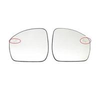 LYBH Car Rear View Mirror Lenses Glass For Land For Rover For Discover 2014-2023 Left Right Blind Spot Heated Glass Lenses Wing Mirrors(Left and Right)