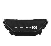 LYBH Storage Pannier Motorcycle Accessories Handlebar Bag for Suzuki GSX-8S Portable Waterproof Phone Bags with Shoulder Straps Waterproof Quick-Release(Black 1)