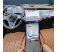 LYBQFZ Car Interior Center Console Navigation Transparent TPU Protective Anti-scratch Repair Film Refit,For Merceds Benz E CLASS 2024