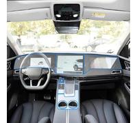 LYBQFZ Car Interior Gear Dashboard Protective TPU Film Transparent Navigation Anti-scratch Film Accessories,For Enovate ME7 EV 2021-2024