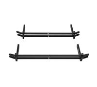 Lybunair Aluminum Alloy RC Bumper Set, Front and Rear Adjustable Design, 1/10 Scale Crawler Bumper, Compatible With SCX10 Chassis (Negro)