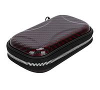 Lybunair Carbon Fiber Wallet Business ID and Credit Card Holder Bag, 13x8x3.5cm (Rojo)