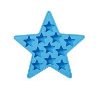 Lybunair Five Point Star Silicone Ice Tray for Crafting Ice, Candies, Chocolates, and More for Memorable Events and Parties (Blue)