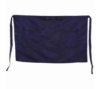 Lybunair Half Body Bow Apron, Household & Commercial Short Pinafore, Clothing Protector with Pockets for Kitchen, Bar, Hotel Unisex (Dark Blue)
