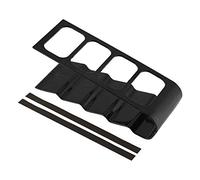 Lybunair Multifunctional Plastic Desktop Rack Organizer, Stationery Storage Rack for TV Remote, Phone, DVD Control (black)