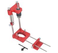 Lybunair Portable Cabinet Hardware Jig Tool, High Accuracy Aluminium Alloy Hole Punch Template Guide Tool, Adjustable Woodworking Drill Locator, Cabinet Hole Drilling Template