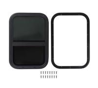 Lybunair RV Sliding Window 381x559mm 15.24x22.36 Inch, U V Protection, Splashproof Seal, Removable Mesh Screen, for vans and Engineering Vehicles