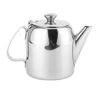 Lybunair Stainless Steel Teapot Coffee Pot Mini Kettle Jug with Short Spout for Hotel Restaurant Living Room Use (20oz oz) (20oz)
