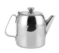 Lybunair Stainless Steel Teapot Coffee Pot Mini Kettle Jug with Short Spout for Hotel Restaurant Living Room Use (20oz oz) (32oz)