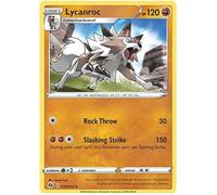 Lycanroc 030/073 Rare Holo Pokemon Card (Champions Path) + 1x TitanCards® Toploader