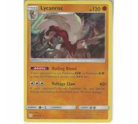 Lycanroc 124/236 Rare Holo Pokemon Card (Cosmic Eclipse) + 1x TitanCards® Toploader