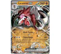 Lycanroc ex 117/193 Rare Double Pokemon Card (SV2 Paldea Evolved) + 1x TitanCards® Toploader