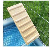LYCDPYCD Wooden Ramp Pet Stair Ramp Chinchilla Hedgehog Hamster Runway Non-slip Tread Utility Ramp Small Animal Chew Toys Tread Jumping Platform Steps(50x18cm)
