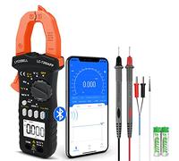 LYCEBELL Clamp Meter Digital Multimeter, LC-7200APP Multimeter Tester, TRMS 6000 Counts Multi Meter for AC/DC Current Voltage Resistance Capacitance Frequency Diode Continuity Temperature NCV
