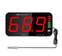 LYCEBELL Decibel Meter, Digital Sound Level Meter with Data Storage and Noise Alarm, A-Weighted, Range 30-130 dB, LCD Display, Type-C Export, Wall-Mountable Noise Monitor for Home Flat Rentals