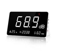 LYCEBELL Sound Level Meter with Data Logging, 30-130dB Digital Noise Decibel Meter with Alarm Function, 26000 Data Record & Export, A-Weighted, Rechargeable for Home, Noisy Neighbor, Factory