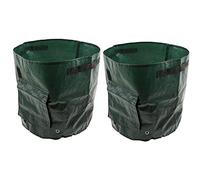 Lychee 2PCS 10 Gallon Potato Grow Bags,35cm x 45cm,PE Potato Planter Bag with Access Flap and Handles for Planting Vegetables Potato Carrot Onion Tomato (2PCS)