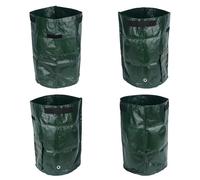 Lychee 4PCS 10 Gallon Potato Grow Bags,35cm x 45cm,PE Potato Planter Bag with Access Flap and Handles for Planting Vegetables Potato Carrot Onion Tomato (4PCS)