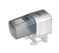 Lychee Aquarium Automatic Feeder, WIFI Controlled Timer Fish Food Dispenser with LCD Display for Fish Tank Pond Holiday (Silver)