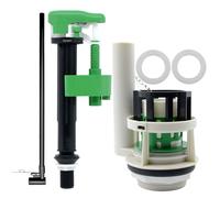 Lychee Light 3-Inch Toilet Flush Valve Replacement Parts for Two-Piece Toilets, Repair Kit Compatible with TOTO, Includes Flush Valve, G1/2" Adjustable Fill Valve, Gasket & Adapter