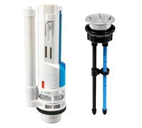 Lychee Light Toilet Flush Valve Replacement Kits with 1.49-Inch(38mm) Toilet Tank Button, Fits Toto THU435/THU224, Two-Piece Dual Flush WC Repair Parts, 2 Inches (10.8 Inches Height)