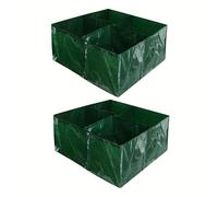 Lychee Plant growing bags, breathable garden beds, suitable for growing a wide range of flowers as well as vegetables (2, 60x60x25cm)