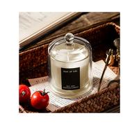 (Lychee & White Tea) Soy Wax Scented Candle in Bell Jar - Ideal Mother's Day Gift for Home Relaxation