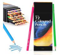 Lychico 72 Colouring Pencils Set,Professional Coloured Pencils for Adult Coloring Books, Soft Core, Ideal for Drawing Blending Shading, Color Pencils Set Gift for Adults Kids Beginners