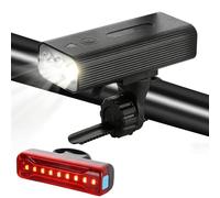 Lychico Bike Light Set, 3000 LUMEN Super Bright LED Bicycle light with Power Bank Function | IPX5 Waterproof, USB Rechargeable Front & Rear Lights for Cycling, Night Riding, Emergency Use