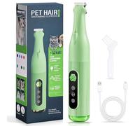 Lychico Dog Paw Trimmer with LED Light, 20mm Widen Blade Electric Dog Clippers for Groomming, Waterproof Pet Micro Precision Trimmer, Cordless Pet Clippers Shaver for Dogs Cats Paws, Eyes, Ears, Face