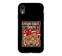 Lycian Coast Türkiye Flag Rock Tombs Ancient Retro Art Case for iPhone XR