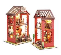 Lycidae Book Nook Kit,-"Martin's Bookstore" DIY Miniature Dolls House Kit