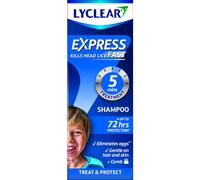 Lyclear Express Treat & Protect Shampoo Kills Head Lice& Eggs Effective in Just5 minutes on Head Lice Helps Protect up-to 72 Hours & Washes Hair 200ml