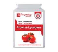 Lycopene 10% Beadlet 15mg | 90 High Strength Lycopene Capsules | Natural Antioxidant | Vegetarian & Vegan Formula | UK Manufactured Under GMP Standards by Prowise Healthcare
