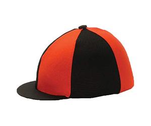 Lycra Silk Skull Cap Cover in Red/Black
