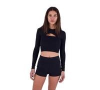 Lycra Womens - Max Solid Rib Cropped Cross Yoke