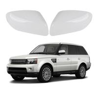 LYCREW Car Side Mirror Cover for Land Rover Range Rover Sport Discovery 4/LR4 Freelander 2/LR2,Side Wing Mirror Cover Cap,Door Wing Mirror Cover Casing Replacement,a/White