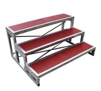 LYDBMYT Choral Risers Platform, Multi-Level Staircase Step, Adjustable Height for Music Lectures, Group Photos, and Speaking Events