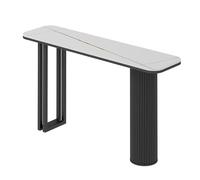LYDBMYT Console Table for Entryway, Accent Tables, Industrial Accent Entrance Table, Small Sofa Table Behind The Couch, for Living Room, Couch, Hallway, Foyer(Black B,150cm/59in)