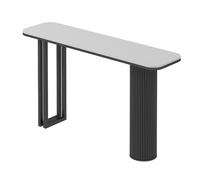 LYDBMYT Console Table for Entryway, Accent Tables, Industrial Accent Entrance Table, Small Sofa Table Behind The Couch, for Living Room, Couch, Hallway, Foyer(Black D,80cm/31.5in)