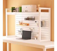 LYDBMYT Dorm Desk Bookshelf - Multipurpose Desktop Storage Rack, Lift Desk Bookcase & Hutch, Ideal for Students & Home Office, Organize Your Space Efficiently