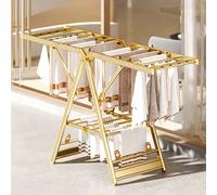 LYDBMYT Foldable Clothes Drying Rack Drying Rack in Aluminium, Foldable Portable Space Saving Clothes Drying Rack, Clothes Drying Racks Outdoor,No Installation, Ready to Use, Wi