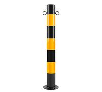 LYDBMYT Heavy-Duty Safety Bollard for Driveways - Steel Security Post Barrier & Traffic Control Pole Parking Post for Traffic-Sensitive Areas 76cm x 7cm 1 Piece
