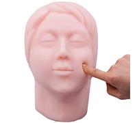 LYDBMYT Human Head Mold Practice Training Head Injection Model Silicone Head Facial Mannequin Training Pad for Nurse, Medical Students Teaching Supplies.,Female