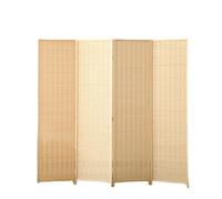 LYDBMYT Indoor Room Divider 4 Panel 7x7 ft, Wall Divider Wood, Bamboo Folding Privacy Screen, Room Partitions Foldable, Room Dividers Screens, Privacy Partition Bedroom Studio,5.5x5 ft