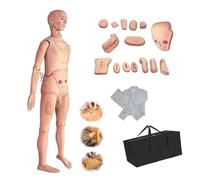 LYDBMYT Male Patient Care Manikin, PVC Human Anatomical Model with 24 Item Basic Nursing Training for Students Training Skills