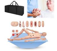 LYDBMYT Nursing Skills Training Manikin,Life Size 67in Multi-Functional Patient Care Simulator with Interchangeable Genitals and Bedsore Modules, Human Combination Simulator,Male
